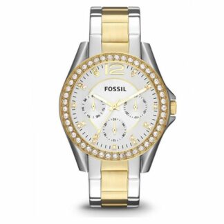 Fossil ES3204 Riley Multifunction Silver Gold