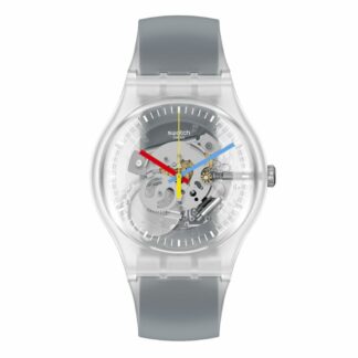 Swatch SUOK157 Clearly Black Striped