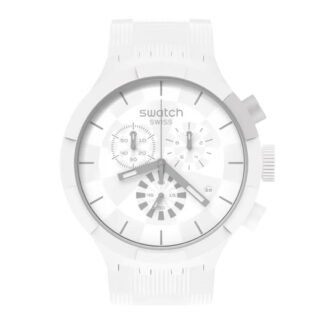 Swatch SB02W400 Chequred White