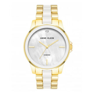 Anne Klein AK/4120WTGB Diamond Ceramic